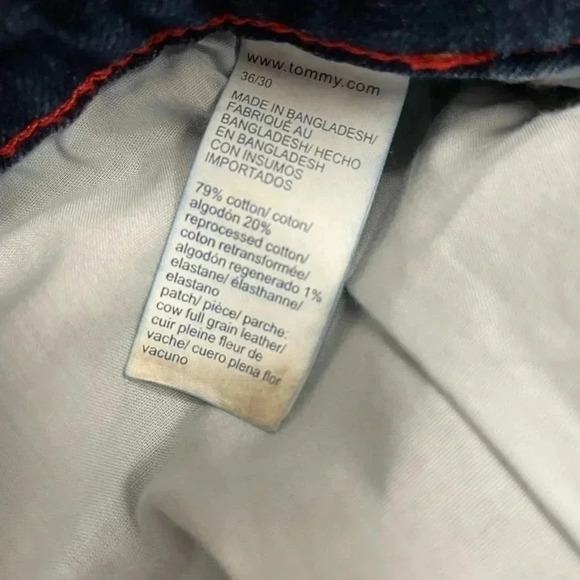Tommy Hilfiger Logo Printed Jeans Size 36 - Picture 11 of 13
